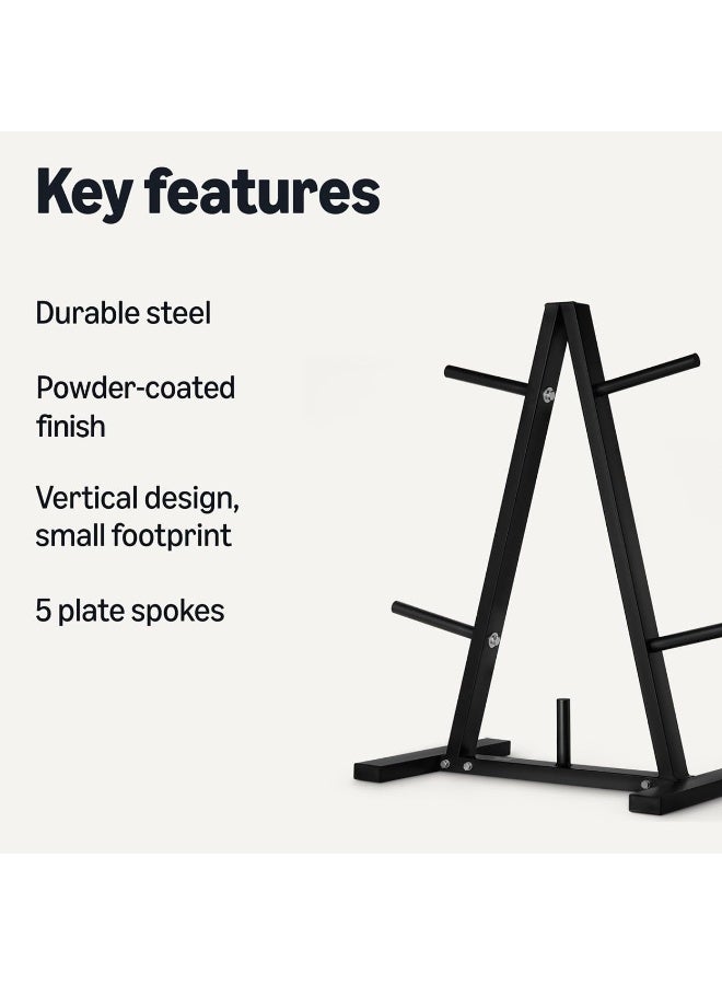XICEN Weight Plate Rack, Weight Tree, Weight Plate Holder, Home Gym Storage Stand, Holds 300 lbs - Image 2