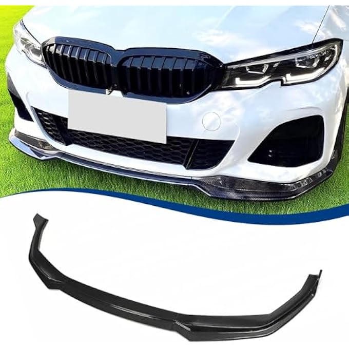 XPHAZZ Front Lip Compatible with 3-Series Sedan M-Sport Package (Carbon Fiber Pattern, 2019-2022 G20) - Image 1