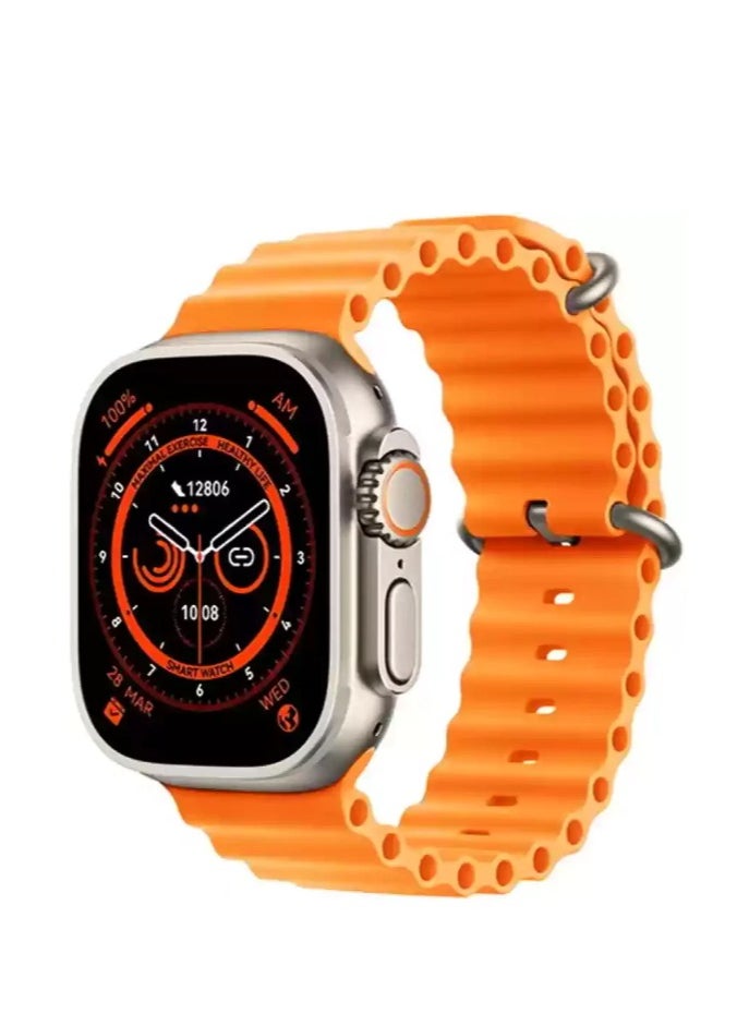 X9 Ultra smartwatch-Super Amoled Screen | (49mm/2.02inch) Full Screen | 2 straps Silicone & Fabric - (Orange) - pzsku/Z30366C6DEE59E05AD03AZ/45/_/1719732223/61e9bcd1-1aff-43fa-9ef7-f27fc5ab148d