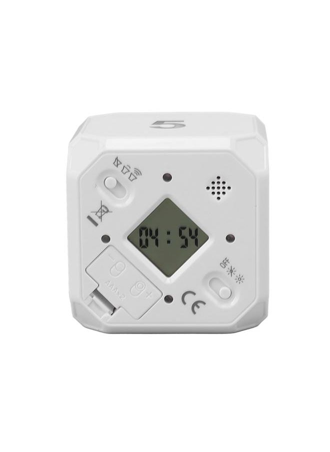 Kitchen Timer Portable Modes Adjustable 5 15 25 45 Min Flip Timer for Exercise Work Kitchen White