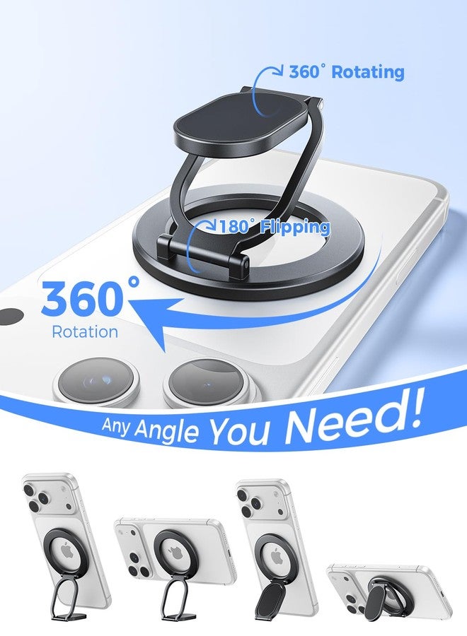 SUPERONE [2025 Upgraded] Magnetic Phone Ring Grip for iPhone, Dual-Sided Magnetic Removable Magsafe Phone Ring Holder and Stand, Super Magnet Ring for iPhone 17/16/15/14/13/12 MagSafe Accessories - Image 5