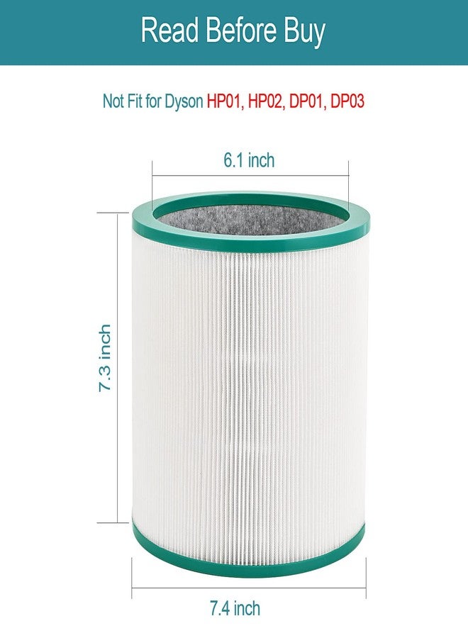 Tivcroxs 2 Pack Dyson TP02 Air Purifier True HEPA Filters Replacement for Dyson Pure Cool Link TP01, TP02, TP03, AM11, BP01 Tower Air Purifier, Compare to Part # 968126-03 2 Pack TP02 Air Purifier True Filters - Image 5