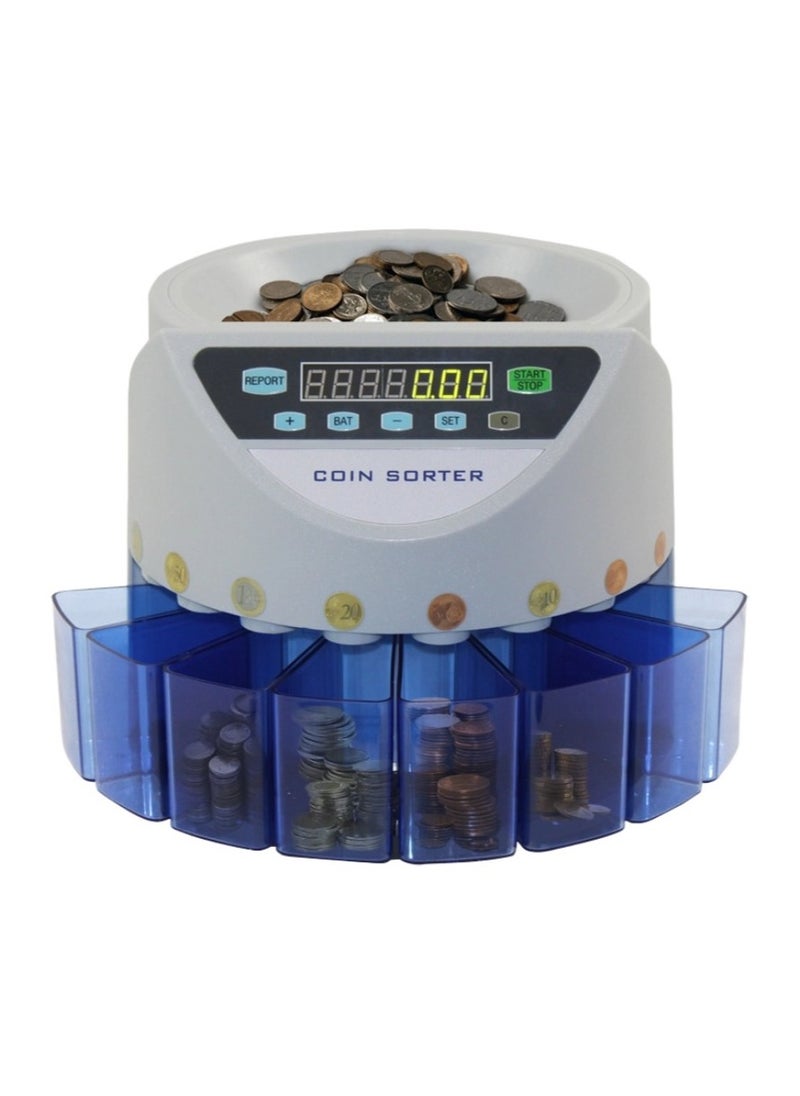 Generic Professional Coin Counter & Coin Sorter Machine, Electric Change Counter with LCD Display for both Totals and Counts, Calculation Speed Max 150 pieces/min  - Image 1
