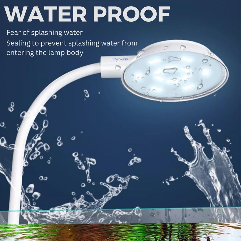 VAYINATO ® NEO N6 1 Pcs, (Random Color) 2.5W Ultra-Thin Mini Clip Lamp for Nano Tank & Fish Bowl Aquarium LED Light with 360° Flexible Neck, Bowl Light - Image 3