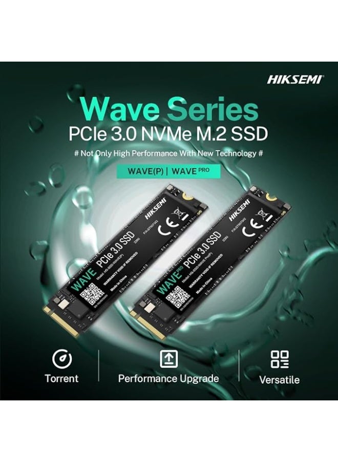 Hiksemi 512GB SSD PCIe Gen3 NVMe M.2 2280 Up to 2500 MB/s Read, 1025 MB/s Write | HS-SSD-WAVE-P-512G - Image 2
