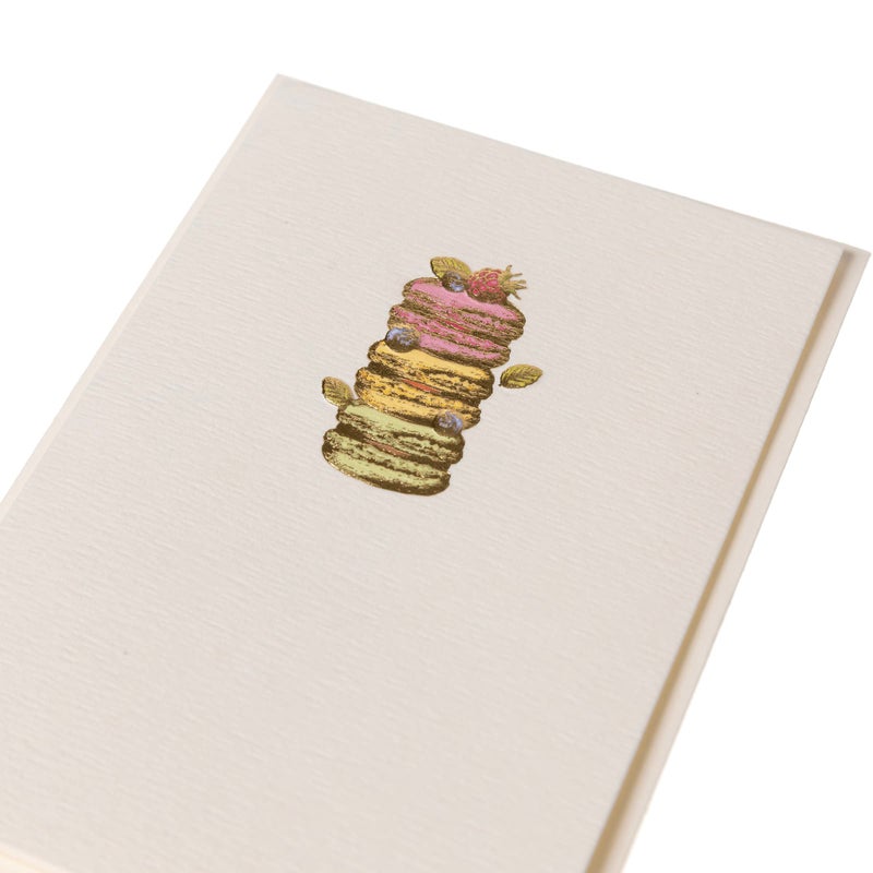 Graphique Macarons Cards | Pack of 10 Cards with Envelopes | Blank Inside | All Occasion Greetings | La Petite Presse Collection | Embossing and Gold Foil Accents | Boxed Set | 3.25" x 4.75" - Image 2