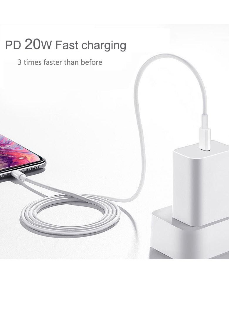 Generic - 20W Type C Charging Block USB C Fast Charger Box with Cable 3FT USB C to Type C for Samsung Galaxy A03s/S21 FE 5G/A13 5G/S22/S20,A73/A53,Z Flip 3/Z Fold 3 5G, - Image 1