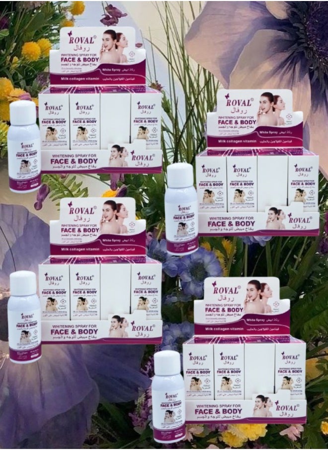 ROVAL - 4 Pieces Whitening Spray For Face And Body 100ML - Image 1