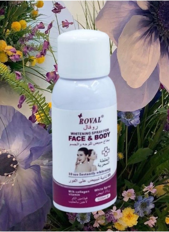 ROVAL - 4 Pieces Whitening Spray For Face And Body 100ML - Image 1