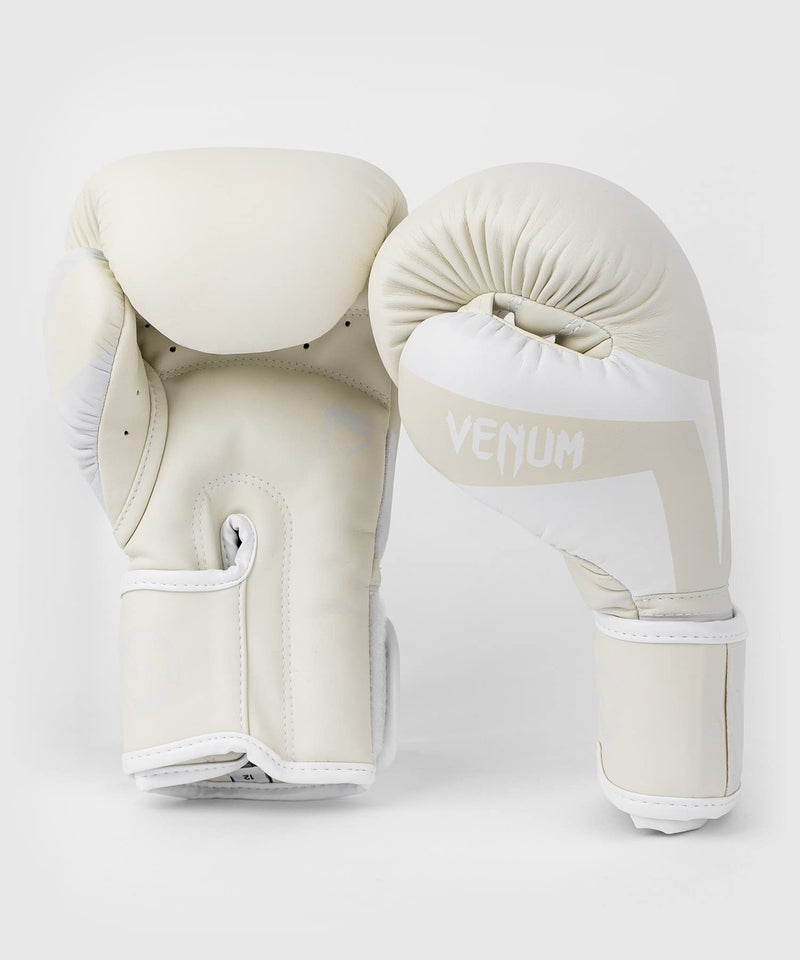 Venum Elite Boxing Gloves - White/White - Image 2
