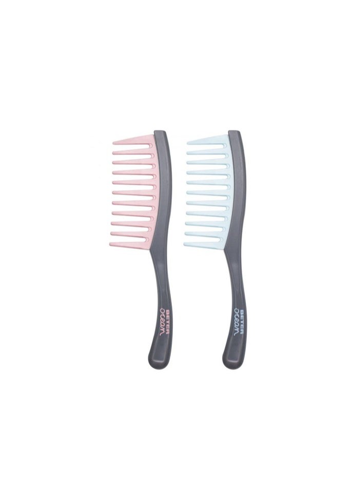 BETER - Beter Ocean Detangling Comb Wide Tooth for Thick and Curly Hair - Image 1
