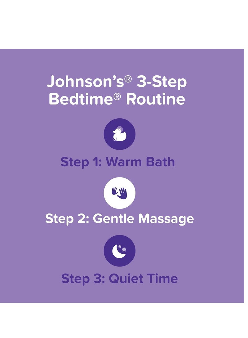 Johnson's Moisturizing Bedtime Baby Lotion with Coconut Oil & NaturalCalm Aromas to Help Relax Baby, Hypoallergenic & Free of Parabens, Phthalates & Dyes, Mild Baby Skin Care, 27.1 fl. Oz - Image 3