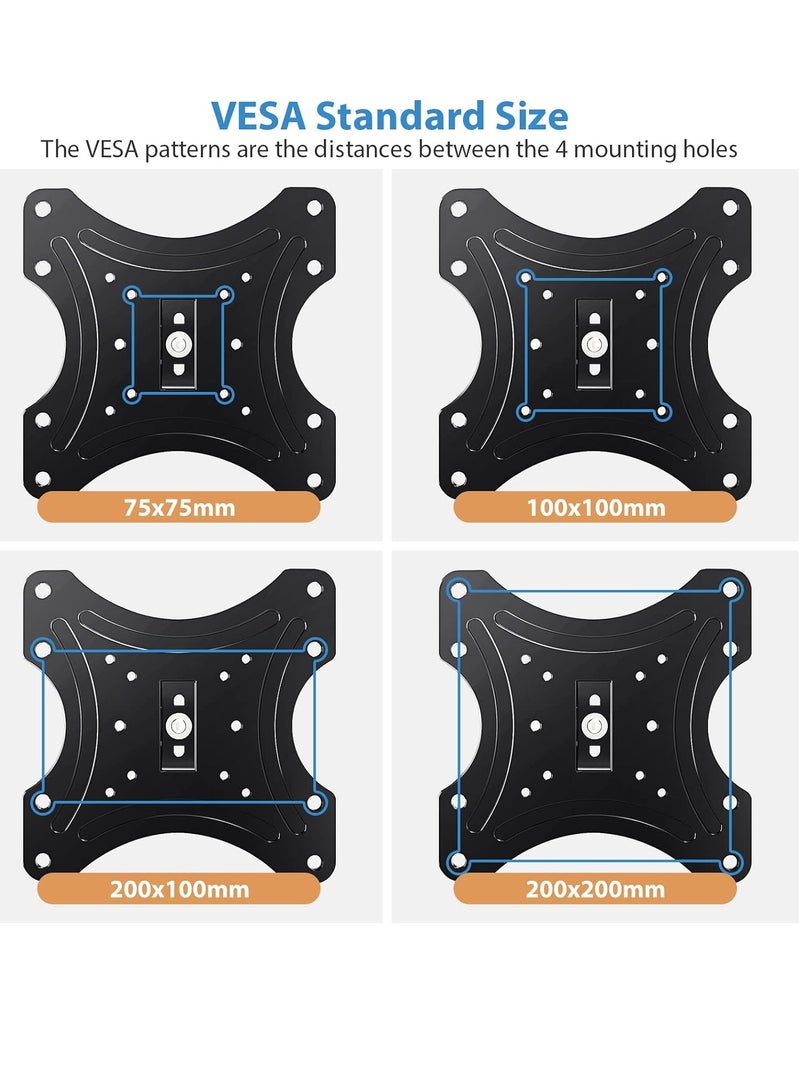 14 21 24 26 28 32 39 40 42" Inches 180 Degree Swivel 15 Degrees tilt Full Motion Corner tv Wall Mount for LCD LED Plasma TV & Monitor - Image 2