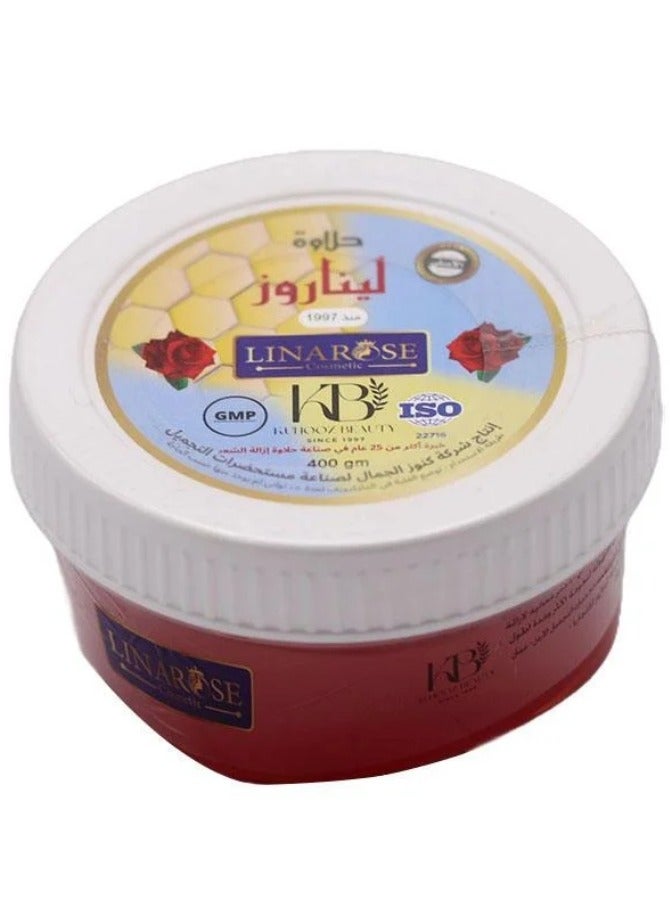 لينا روز مزيل حلاوة شعر للنساء احمر - 400 جرام - Image 1
