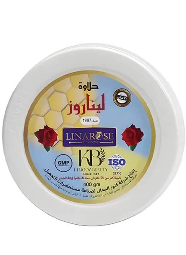 لينا روز مزيل حلاوة شعر للنساء احمر - 400 جرام - Image 2