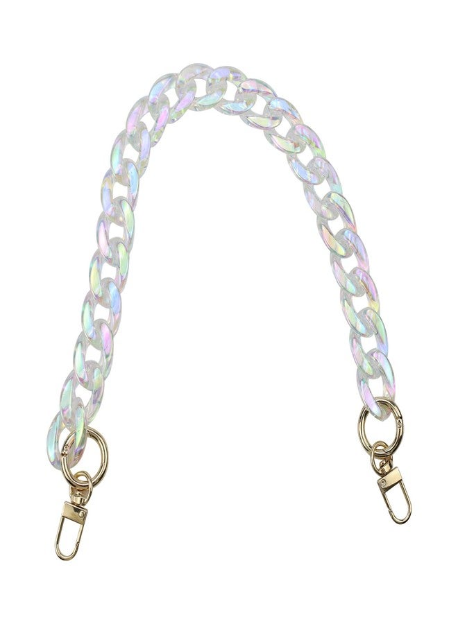 Pastlla Chunky Acrylic Purse Strap Bag Chain Handle Purse Chain Replacement for Handbag Purse Shoulder Bag (Colorful Transparent,17.7") - Image 1