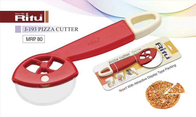 Ritu Plastic Pizza Cutter, Multicolor - Image 2