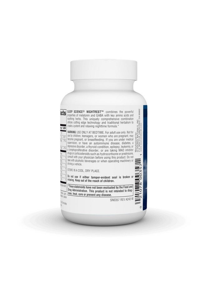 Source Naturals Source Naturals Sleep Science NightRest with Melatonin, Multi-Nutrient & Herb Complex* - 50 Tablets  - Image 5