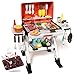 STACTCUTE Kids BBQ Grill Playset with Realistic Steam Sound Lights 60Pcs Pretend Play Kitchen Food Toy for Toddlers Boys Girls for 35 Sturdy DoubleLayer Outdoor Backyard Cooking Set Gift - Image 2