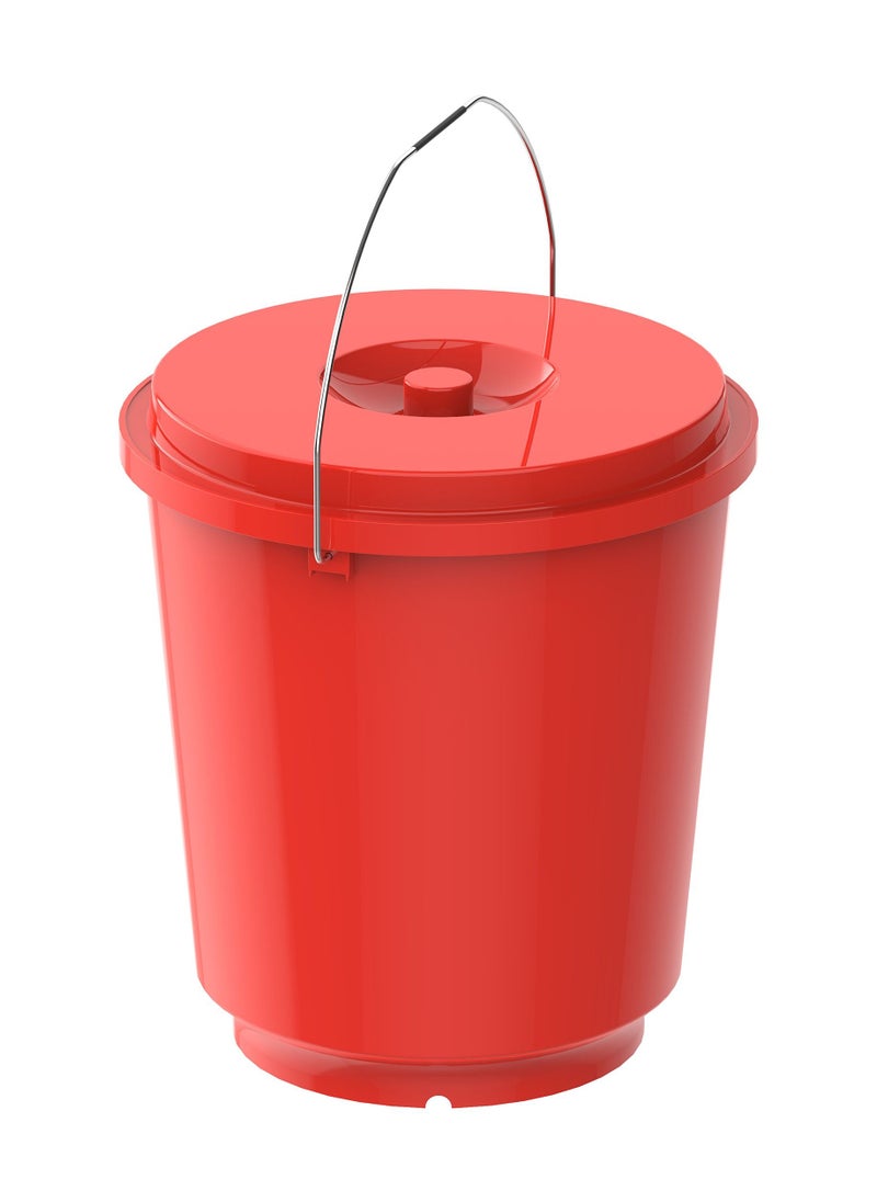 Cosmoplast EX 20L Round Plastic Bucket with Steel Handle  - Image 1