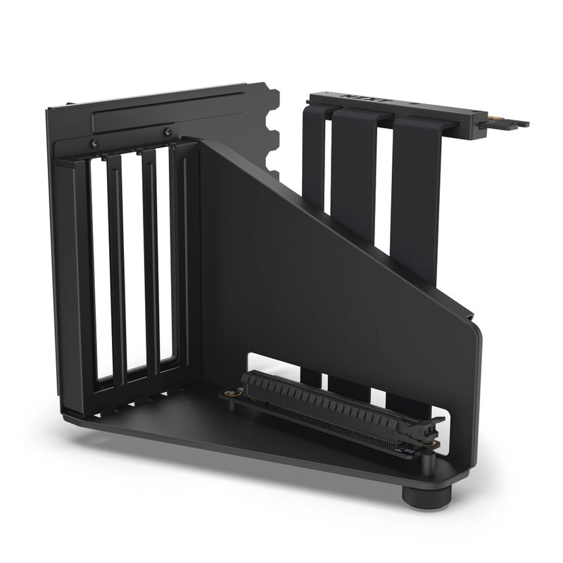 NZXT Vertical GPU Mounting Kit - AB-RH175-B1-175 mm PCIe 4.0x16 Riser Cable - GPU Holder - Sturdy Steel Bracket - Black - Image 1
