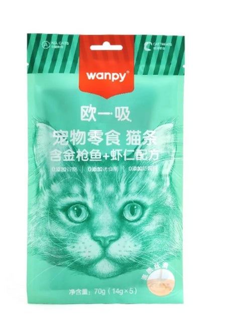 اكل قطط كريمي من وانبي بالتونة والجمبري 70 غرام