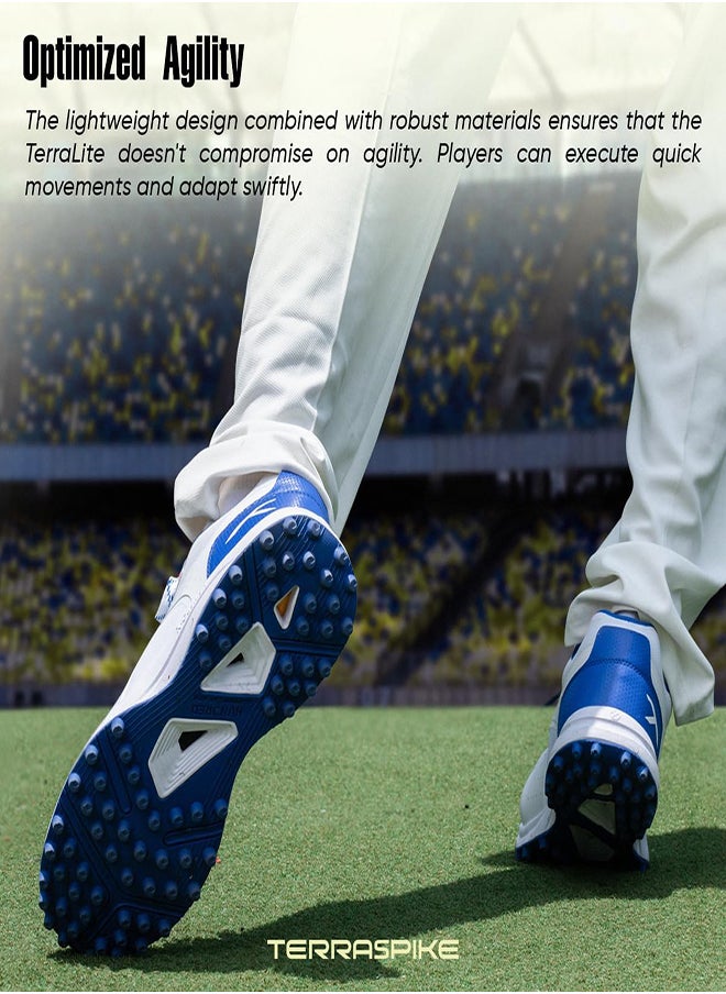 HUNDRED Teralite-Cricket Shoes-White/ Navy Blue/Red-(Hkfs-4M025-2-9)  - Image 3