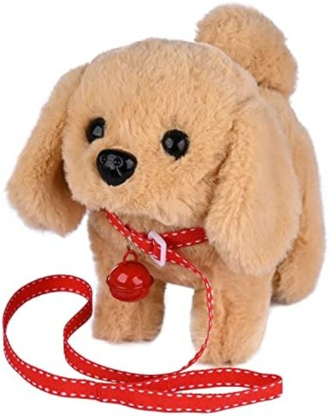 WorWoder Plush Saint Bernard Toy Puppy - Interactive Walking, Barking, Wagging Tail Dog for Kids - Image 3