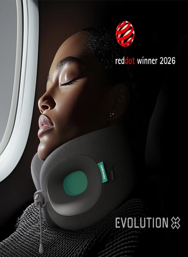 Cabeau Travel Pillow for Long Flights – Evolution X - Memory Foam Neck Support - Comfort On-The-Go for Airplane, Train, and Car - Image 2