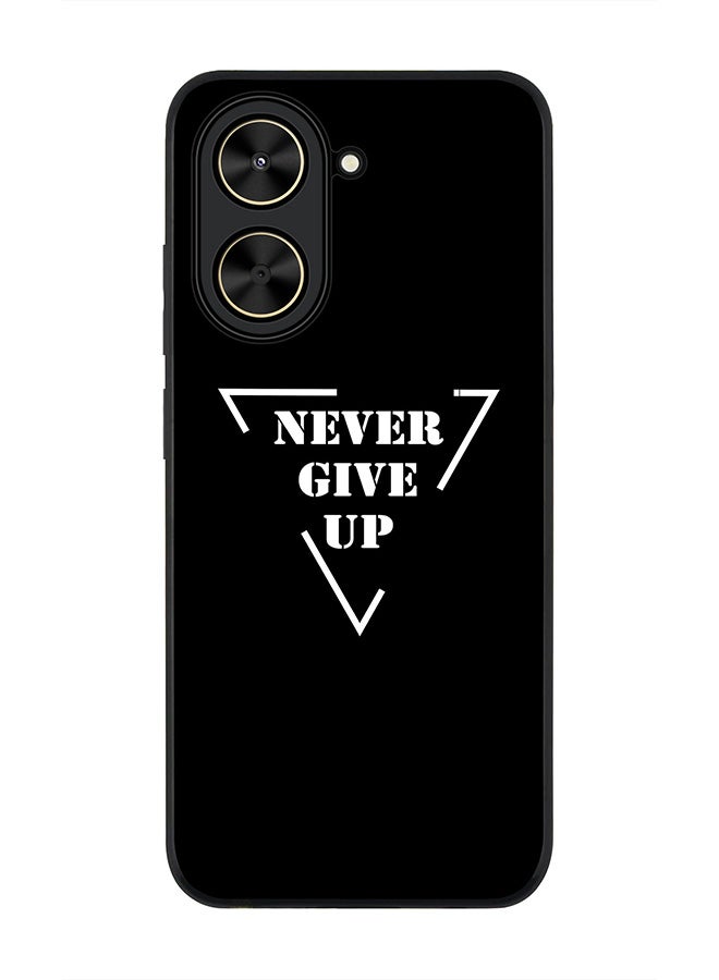 Stylizedd For Xiaomi Poco C71 / Redmi A5 4G Case,Slim fit Camera Protection, Shockproof Thin Phone cover  - Never give up