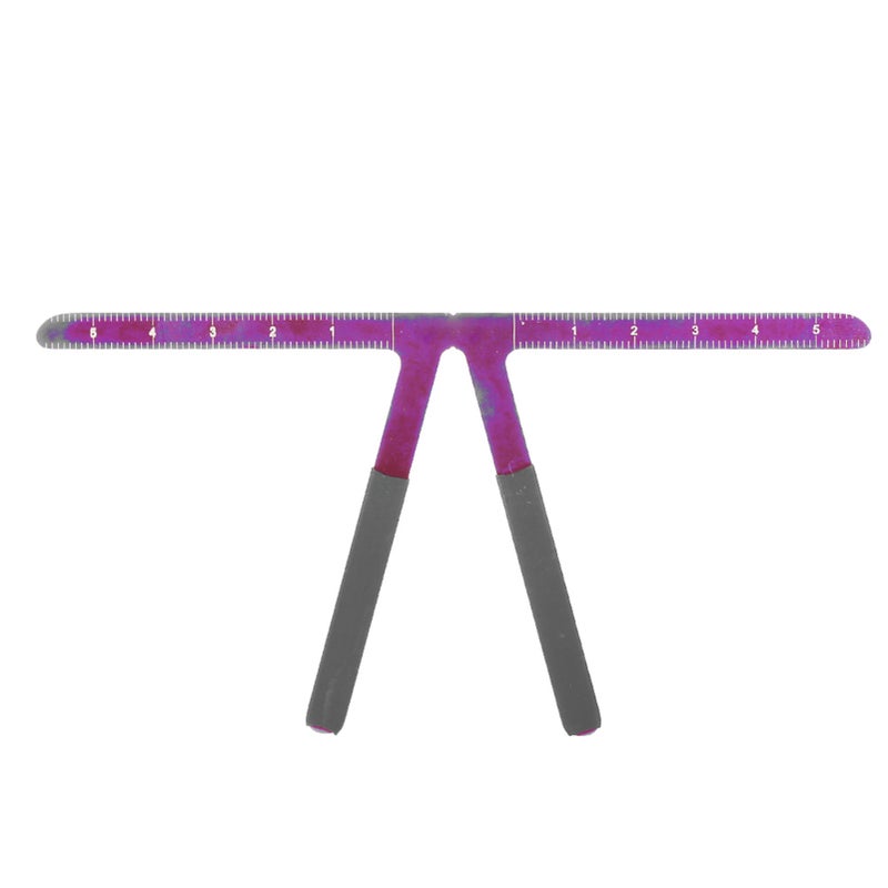 Permanent Eyebrow Makeup Ruler Reusable Tattoo Shaping Measure Tool Purple - Image 4