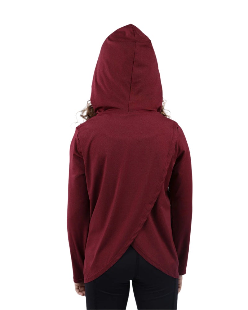 ATUM Vivid Long-Sleeve Burgundy Hoodie - Image 2