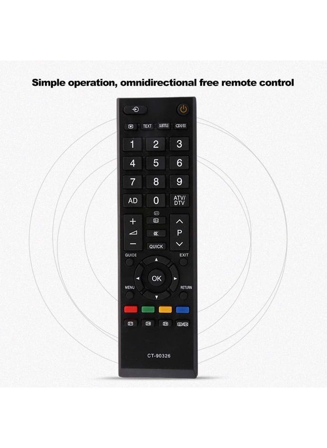 New Replacement Remote Control For TOSHIBA 3D SMART LED LCD TV 42RV635DB 40LV665DB 42AV635DB CT-90326 Black