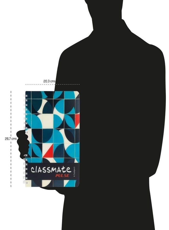 Classmate Pulse 6 Subject Notebook - Unruled, 300 Pages, Spiral Binding, 267mm*203mm - Image 5