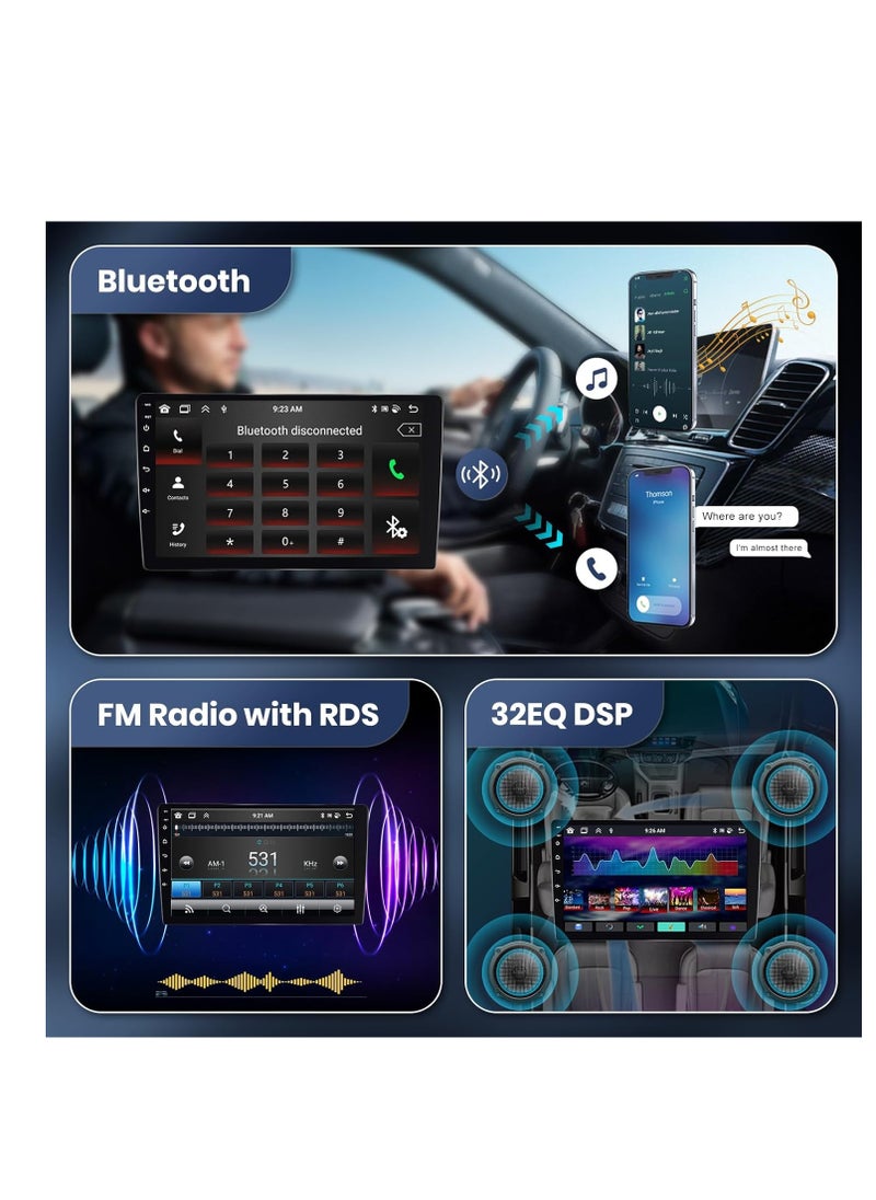 Generic - 4G+64G 8 Core Android Car Stereo for Honda CRV 2007 2008 2009 2010 2011, Double Din Car Radio with Carplay Android Auto, 9 Inch IPS Touch Screen with GPS,Bluetooth,WiFi,Mirror Link,FM, Camera - Image 1
