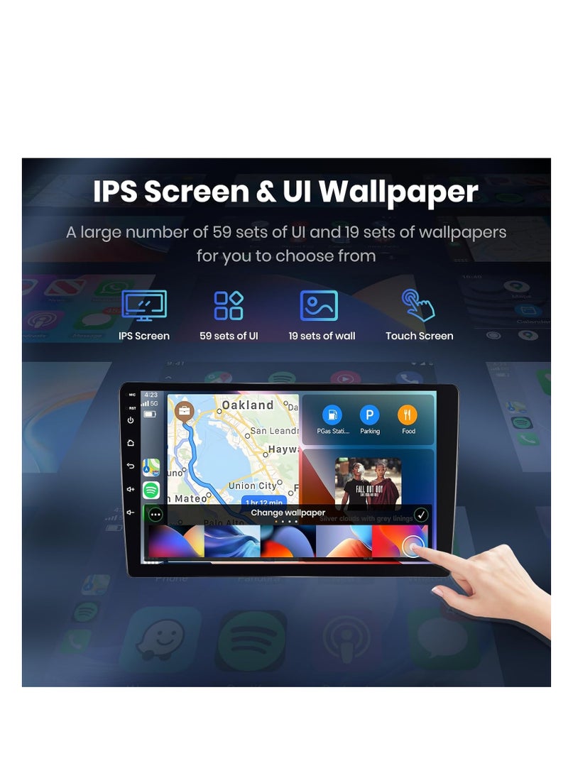 Generic - 4G+64G 8 Core Android Car Stereo for Honda CRV 2007 2008 2009 2010 2011, Double Din Car Radio with Carplay Android Auto, 9 Inch IPS Touch Screen with GPS,Bluetooth,WiFi,Mirror Link,FM, Camera - Image 1