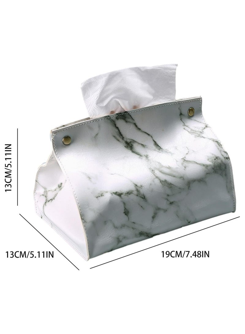 Oasisgalore Decorative Leather Tissue Box Cover for Bathroom and Home Use  - Image 2