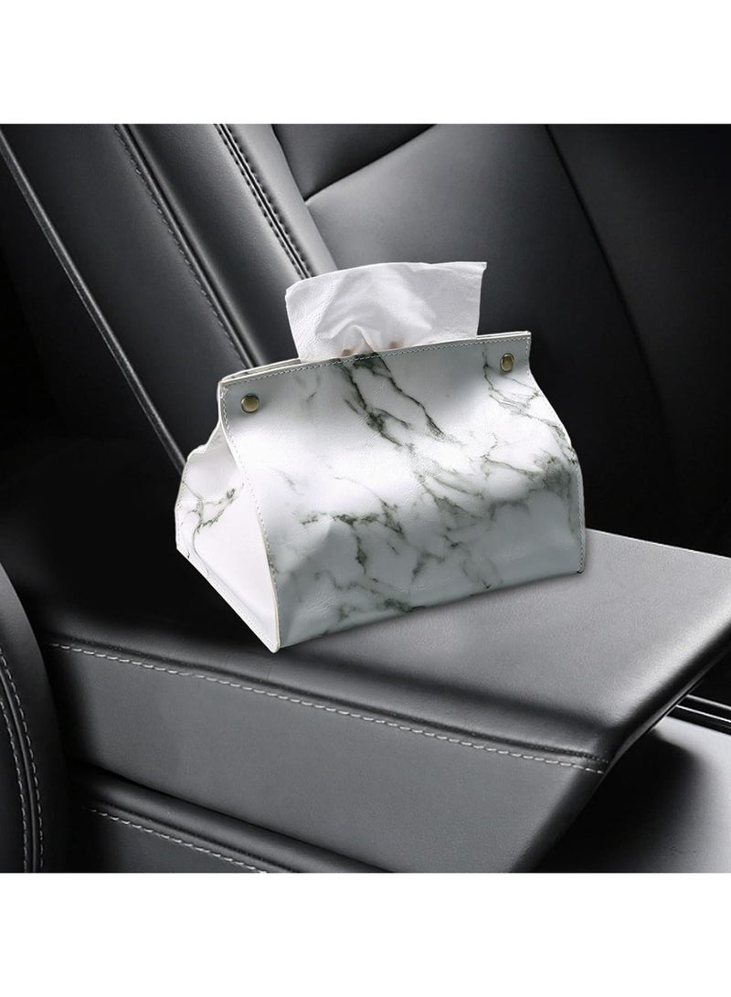 Oasisgalore Decorative Leather Tissue Box Cover for Bathroom and Home Use  - Image 5