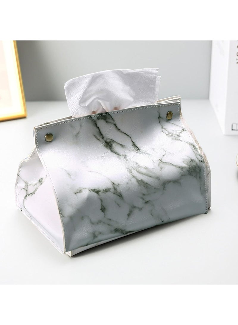 Oasisgalore Decorative Leather Tissue Box Cover for Bathroom and Home Use  - Image 4