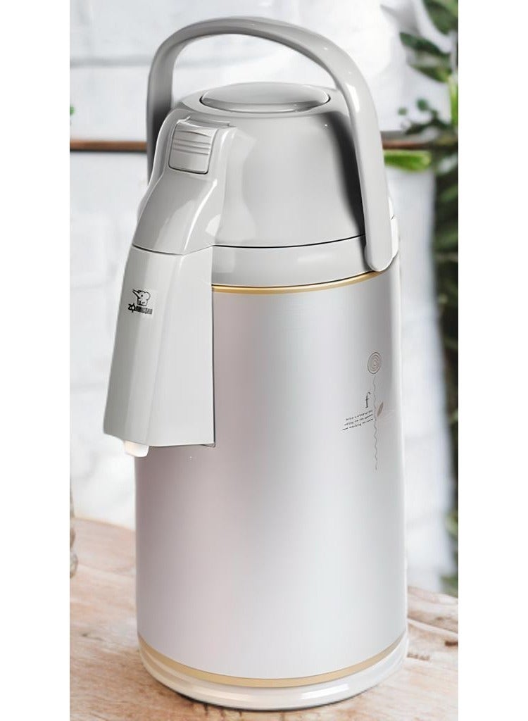 زوجيروشي ترمس  - زوجيروشي ياباني - أبو فيل  -  سعة 3 لتر - لون بيج - Image 1