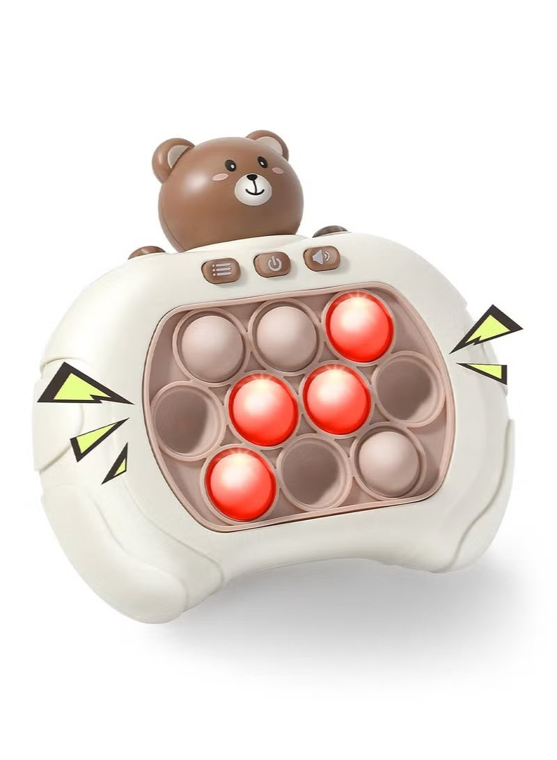 Uthriyya Electronic Quick Push Light Up Pop Game Fidget Toys for Adults and Kids ,Puzzle Game Machine Push Pop Bubble Fidget Sensory Toy Birthday Gifts - Image 1