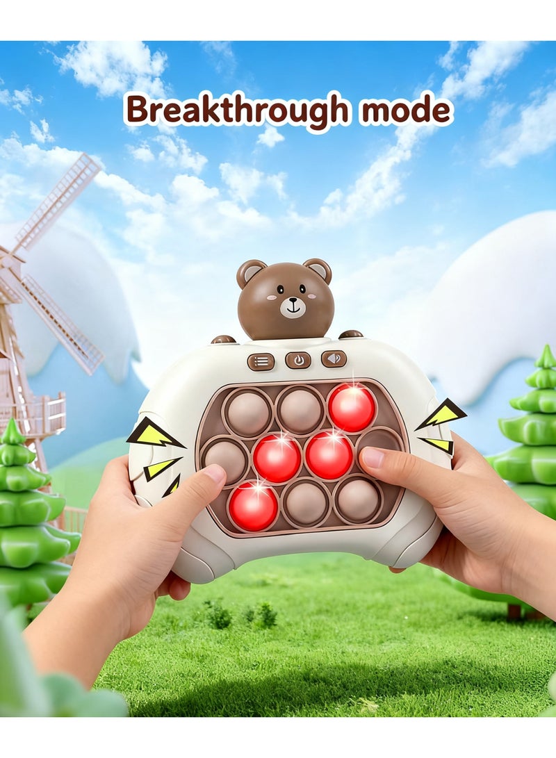 Uthriyya Electronic Quick Push Light Up Pop Game Fidget Toys for Adults and Kids ,Puzzle Game Machine Push Pop Bubble Fidget Sensory Toy Birthday Gifts - Image 4