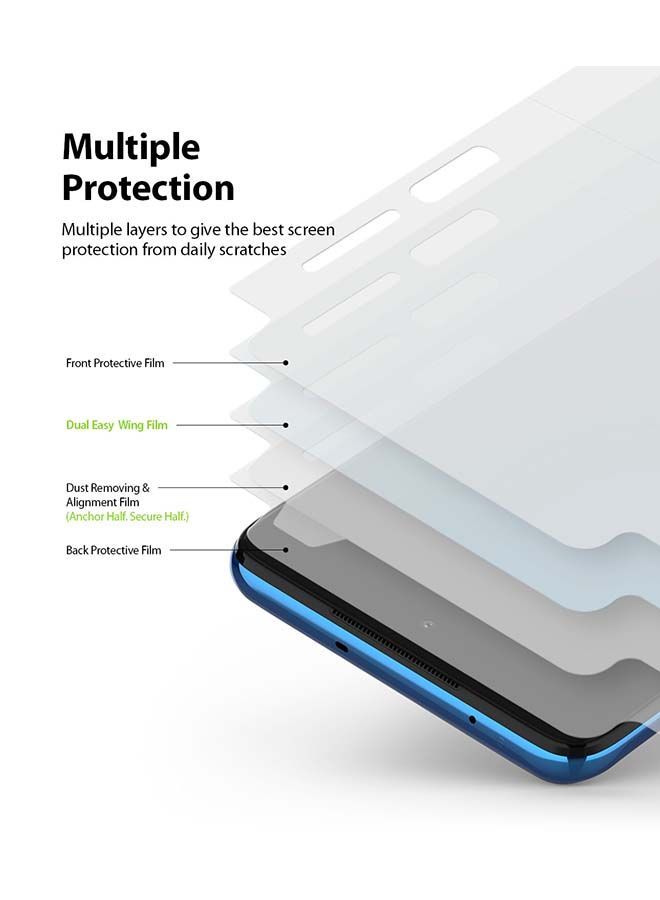 نيبمينينت Tempered Id Glass for Oneplus Nord 2 / Ce 5G Screen Protector, Full Cover, Case Friendly Protective Guard أسود - Image 5