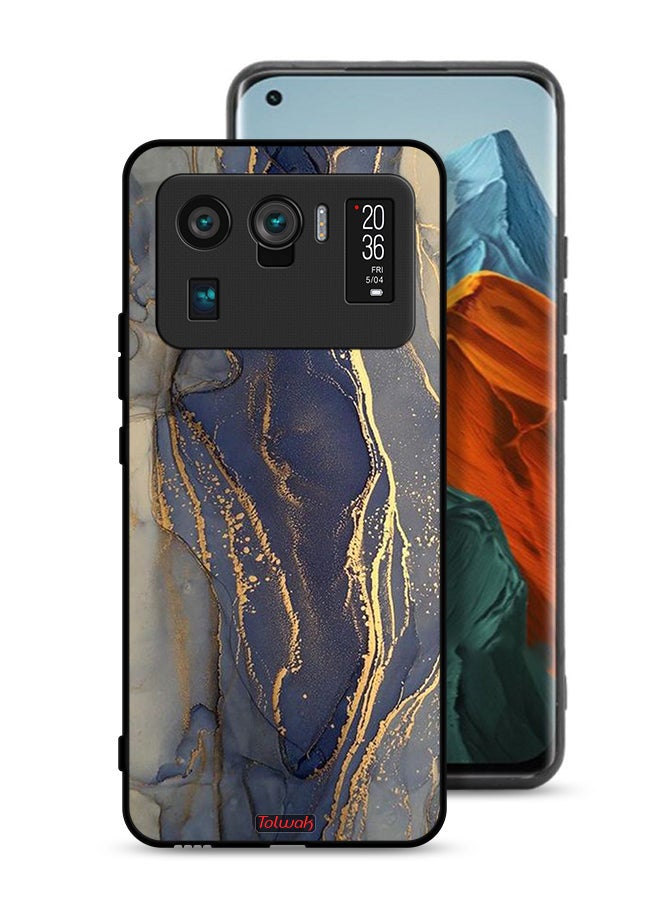 Tolwak Xiaomi Mi 11 Ultra Protective Case Cover Gliter Marble Pattern - Image 1
