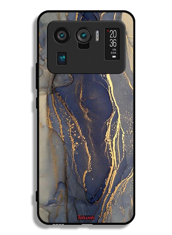 Tolwak Xiaomi Mi 11 Ultra Protective Case Cover Gliter Marble Pattern - Image 2