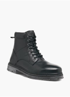 Lee Cooper Mens Textured Chukka Boots With Zip Closure  - Image 1
