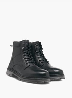 Lee Cooper Mens Textured Chukka Boots With Zip Closure  - Image 2