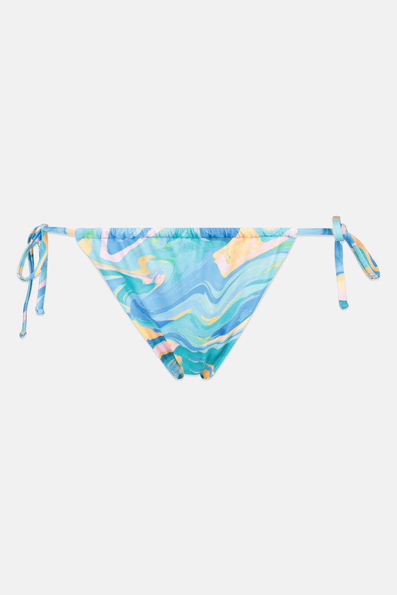 Pull & Bear Pacific Republic Pull And Bear Women High Leg Abstract Bikini Bottom, Multicolor - Image 2