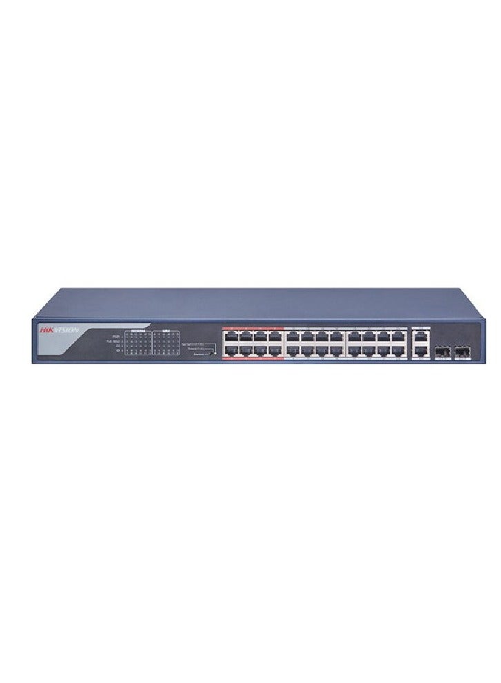 HIKVISION DS-3E1326P-EI 24 Port Smart POE Switch Black - Image 1