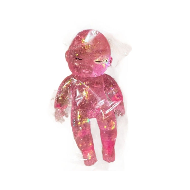 Slow Rebound Squishy Stress Relief Toy - Colorful Black Doll - Image 4
